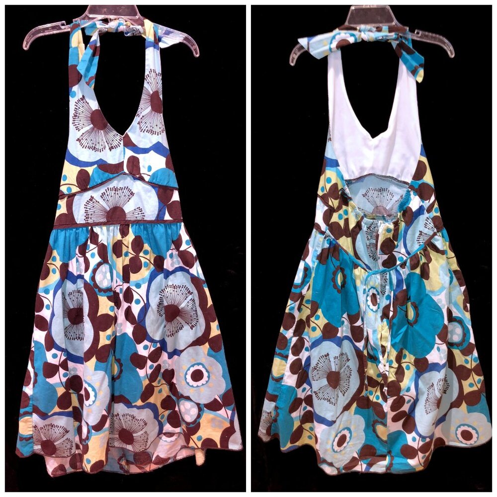 Speechless Girls Sundress Dress Size 12 MOD Floral Design Vintage Inspired